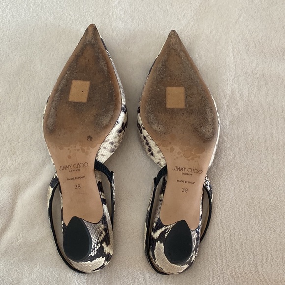 Jimmy Choo Snakeskin Slingbacks - Picture 3 of 3
